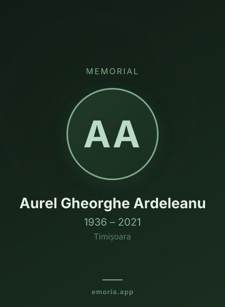 Memorial portrait of Aurel Gheorghe Ardeleanu