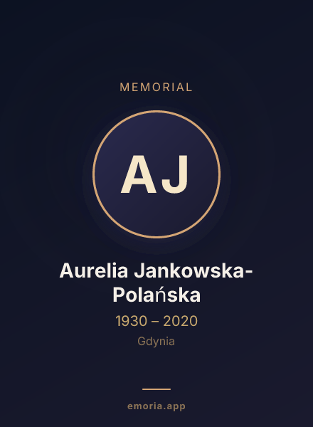 Memorial portrait of Aurelia Jankowska-Polańska