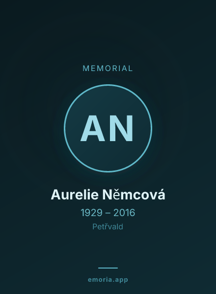 Memorial portrait of Aurelie Němcová