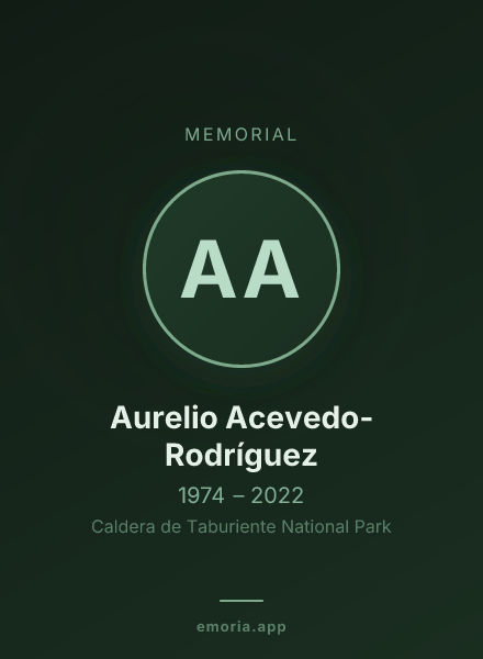 Memorial portrait of Aurelio Acevedo-Rodríguez
