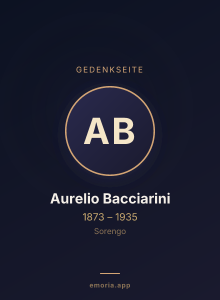Gedenkportrait von Aurelio Bacciarini