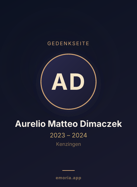 Gedenkportrait von Aurelio Matteo Dimaczek
