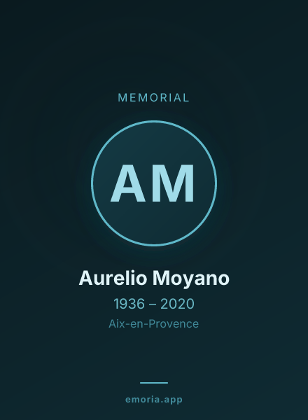 Memorial portrait of Aurelio Moyano