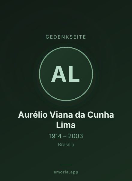 Gedenkportrait von Aurélio Viana da Cunha Lima