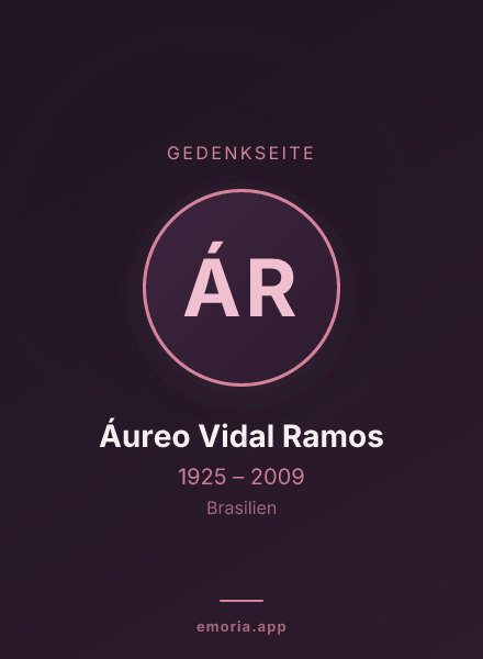 Gedenkportrait von Áureo Vidal Ramos