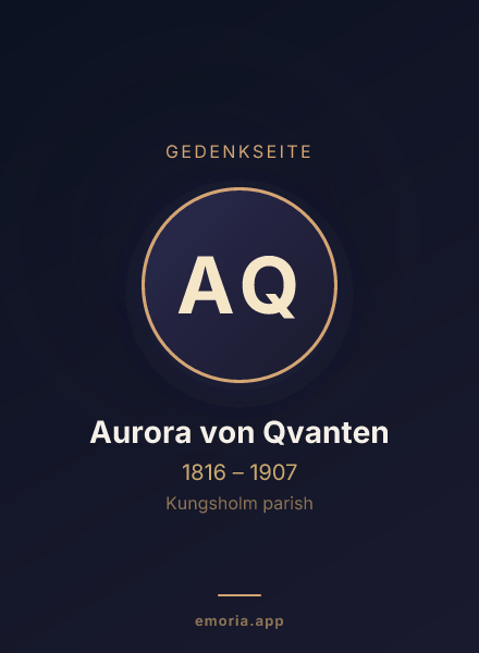 Gedenkportrait von Aurora von Qvanten