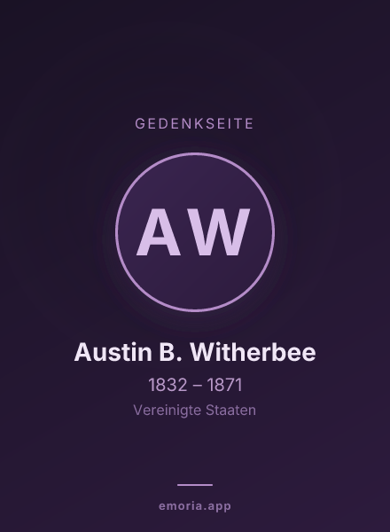 Gedenkportrait von Austin B. Witherbee