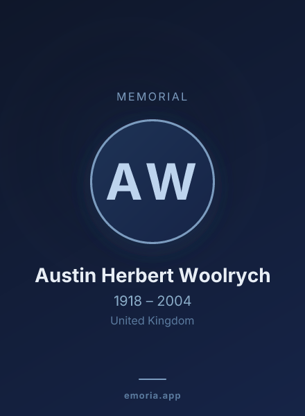 Memorial portrait of Austin Herbert Woolrych