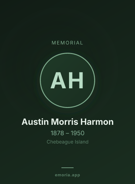 Memorial portrait of Austin Morris Harmon