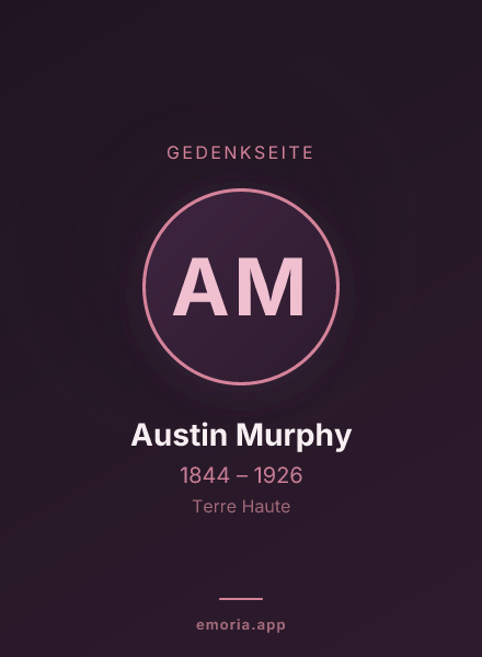 Gedenkportrait von Austin Murphy