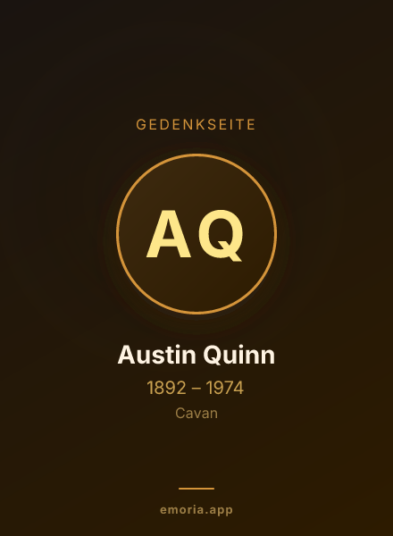 Gedenkportrait von Austin Quinn