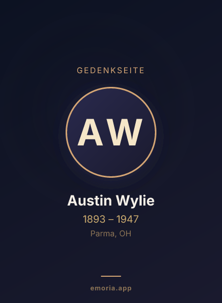 Gedenkportrait von Austin Wylie