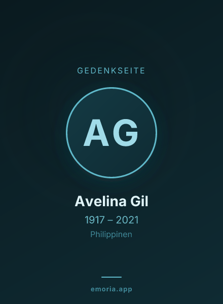 Gedenkportrait von Avelina Gil