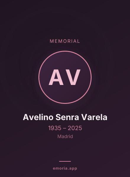 Memorial portrait of Avelino Senra Varela