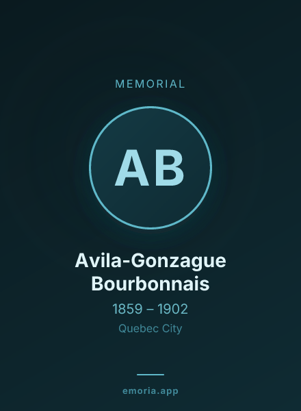 Memorial portrait of Avila-Gonzague Bourbonnais