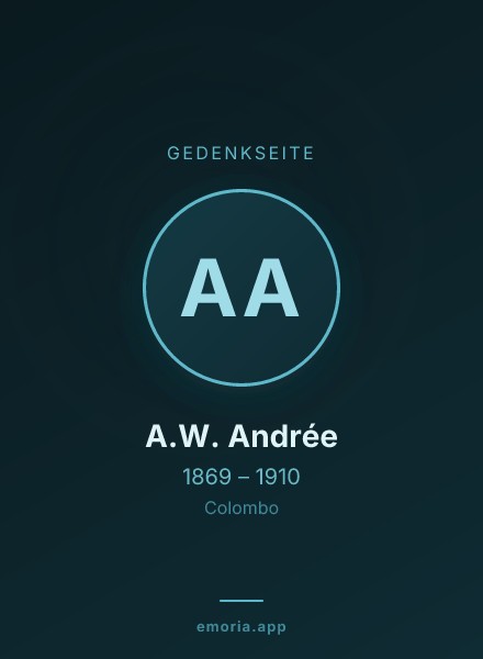 Gedenkportrait von A.W. Andrée