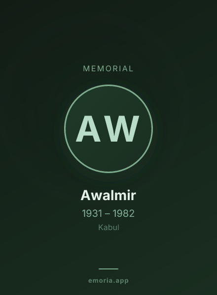 Memorial portrait of Awalmir