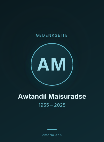 Gedenkportrait von Awtandil Maisuradse