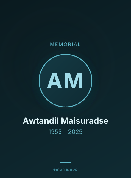 Memorial portrait of Awtandil Maisuradse