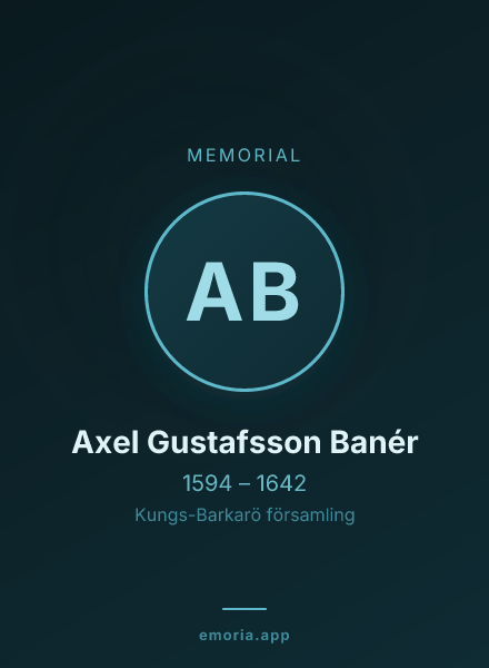 Memorial portrait of Axel Gustafsson Banér