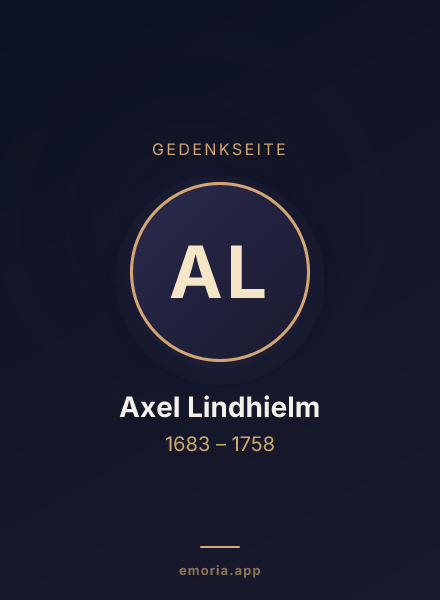 Gedenkportrait von Axel Lindhielm