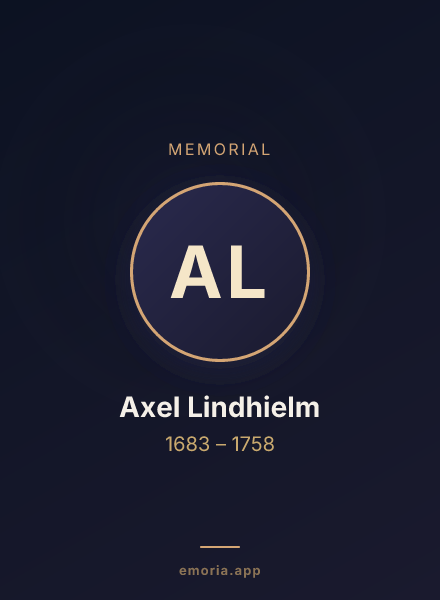 Memorial portrait of Axel Lindhielm