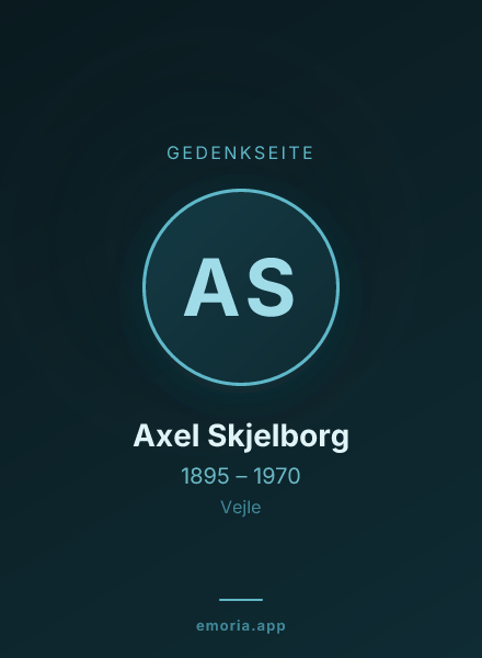 Gedenkportrait von Axel Skjelborg