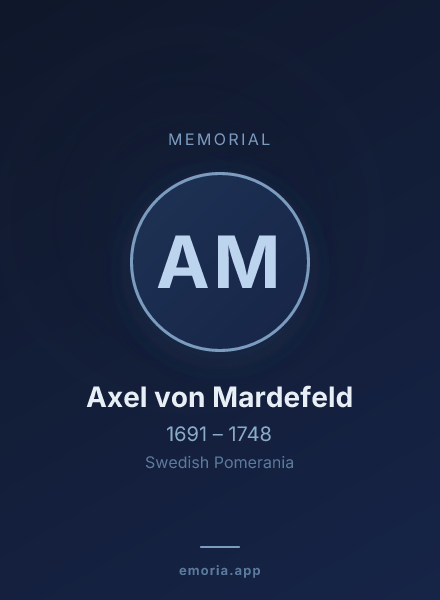 Memorial portrait of Axel von Mardefeld