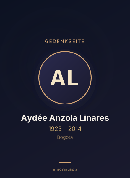 Gedenkportrait von Aydée Anzola Linares