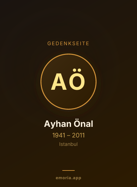 Gedenkportrait von Ayhan Önal