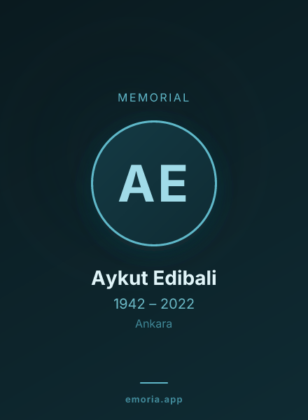 Memorial portrait of Aykut Edibali