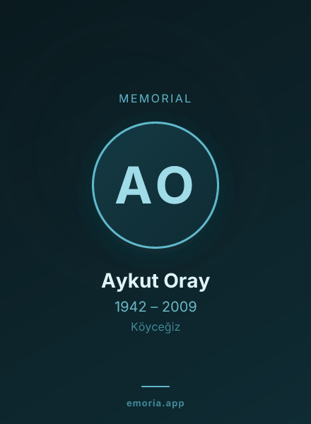 Memorial portrait of Aykut Oray