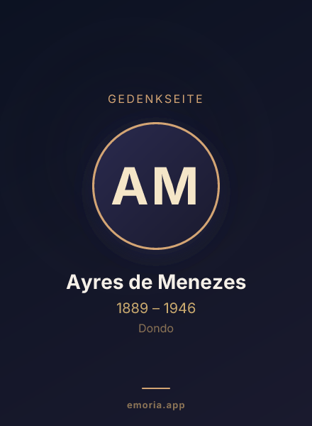 Gedenkportrait von Ayres de Menezes
