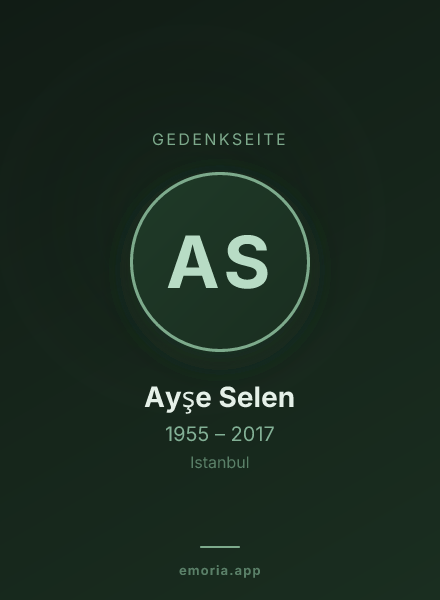 Gedenkportrait von Ayşe Selen