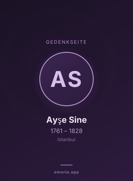 Gedenkportrait von Ayşe Sine