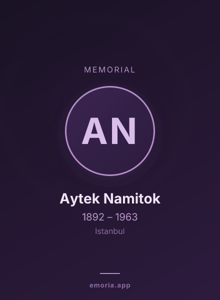 Memorial portrait of Aytek Namitok