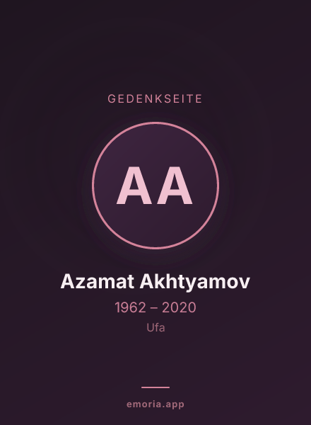 Gedenkportrait von Azamat Akhtyamov