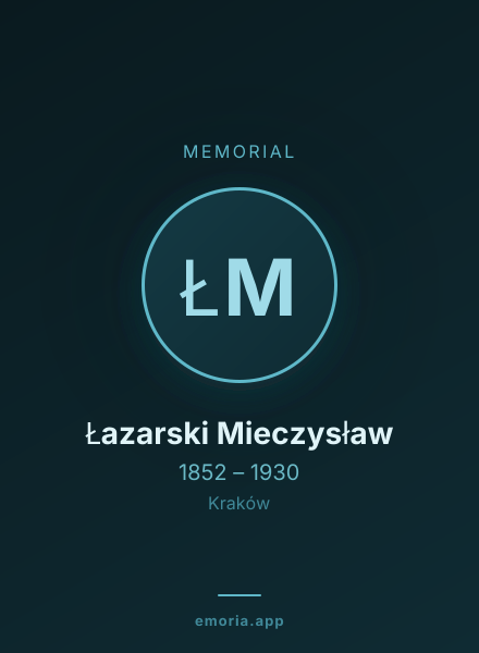 Memorial portrait of Łazarski Mieczysław