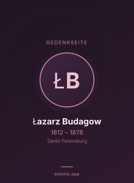 Gedenkportrait von Łazarz Budagow