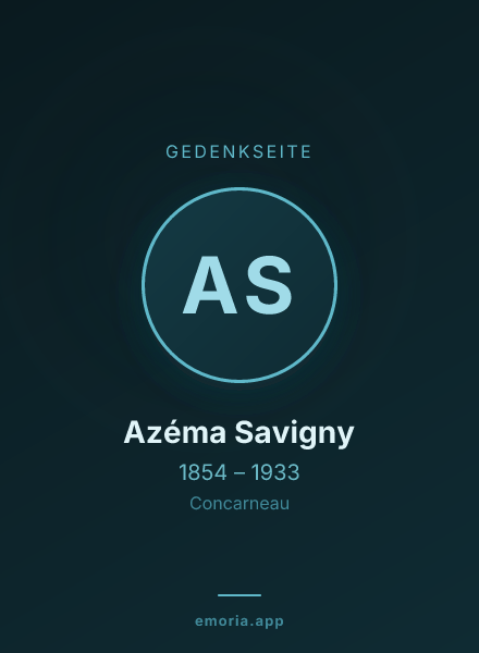 Gedenkportrait von Azéma Savigny