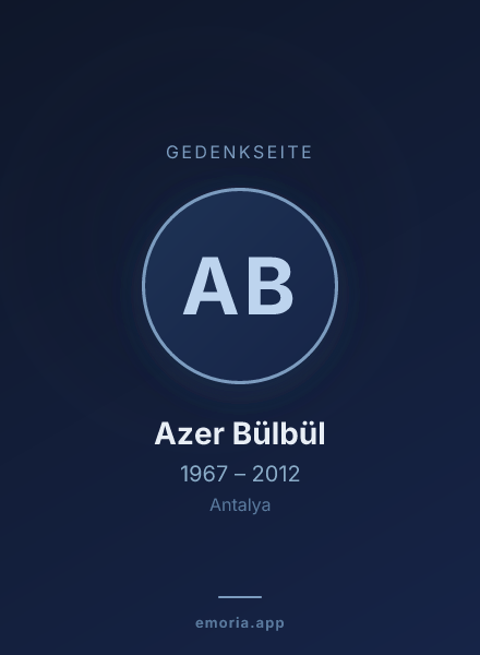 Gedenkportrait von Azer Bülbül