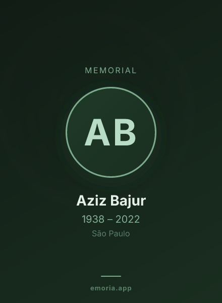 Memorial portrait of Aziz Bajur