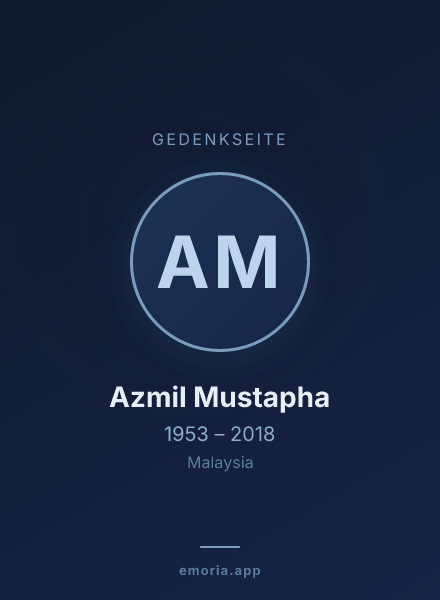 Gedenkportrait von Azmil Mustapha