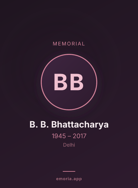 Memorial portrait of B. B. Bhattacharya
