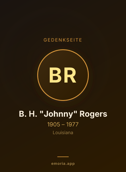 Gedenkportrait von B. H. "Johnny" Rogers