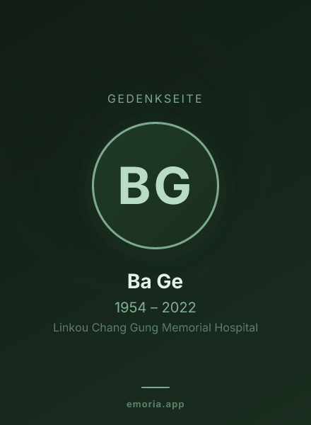 Gedenkportrait von Ba Ge