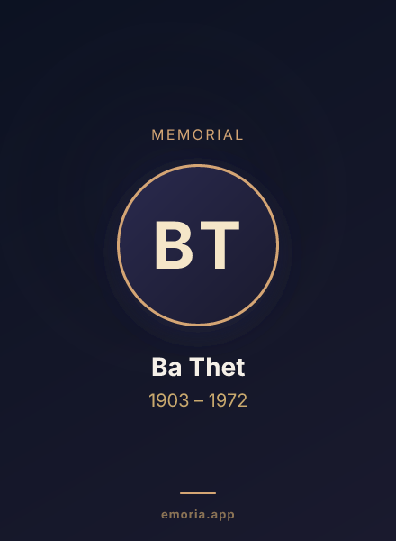 Memorial portrait of Ba Thet