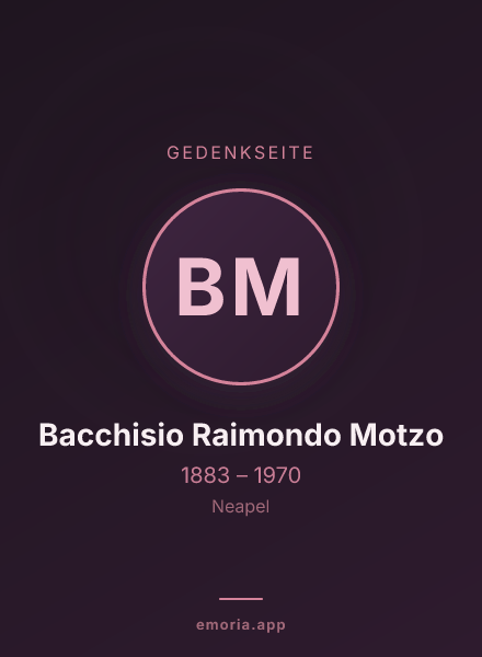 Gedenkportrait von Bacchisio Raimondo Motzo