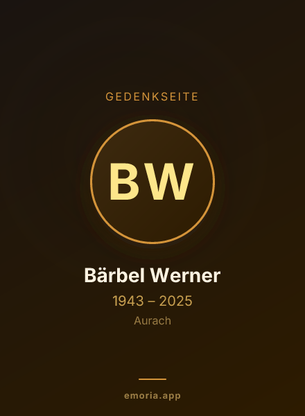 Gedenkportrait von Bärbel Werner