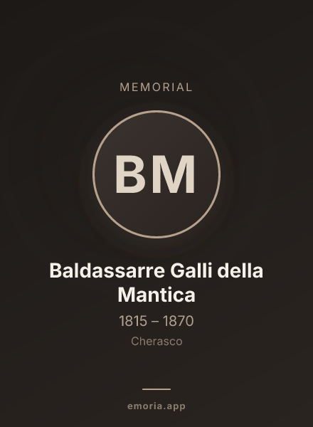 Memorial portrait of Baldassarre Galli della Mantica